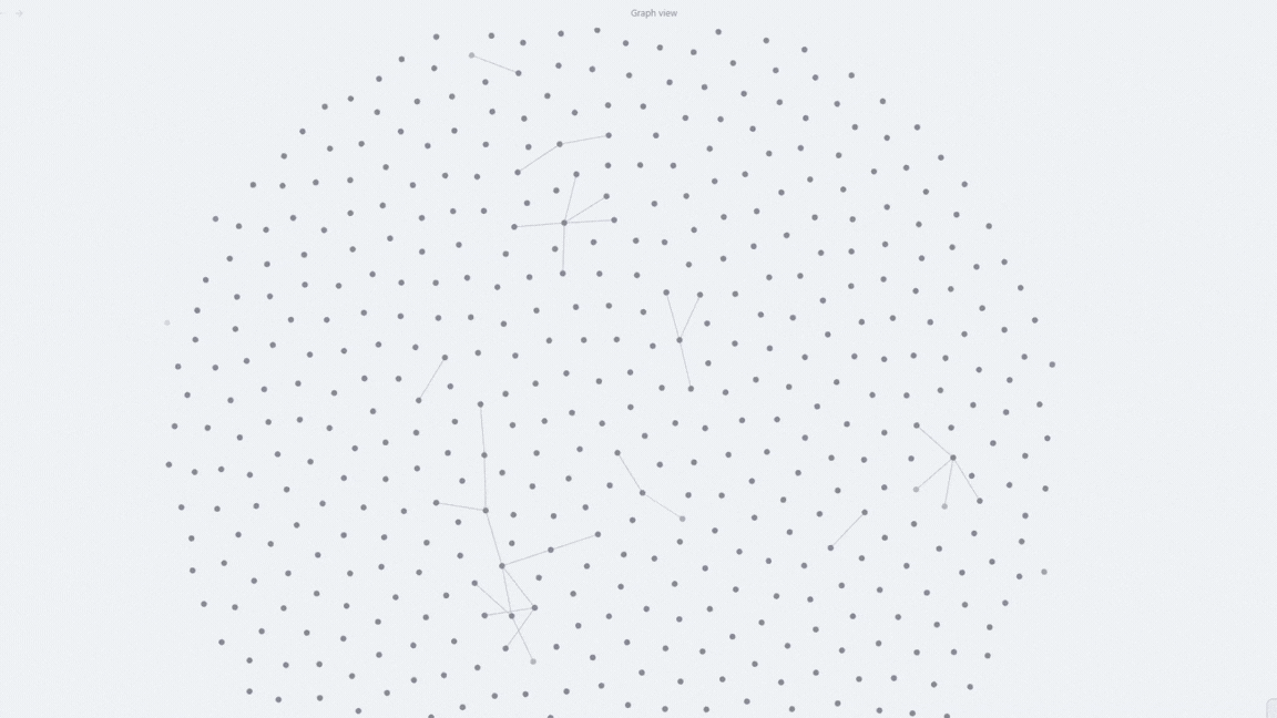 Graph view in Obsidian app